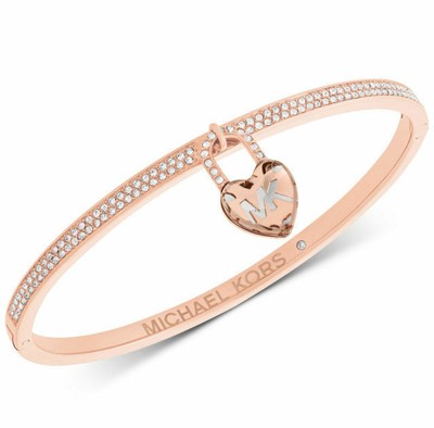 michael kors rose gold charm bracelet