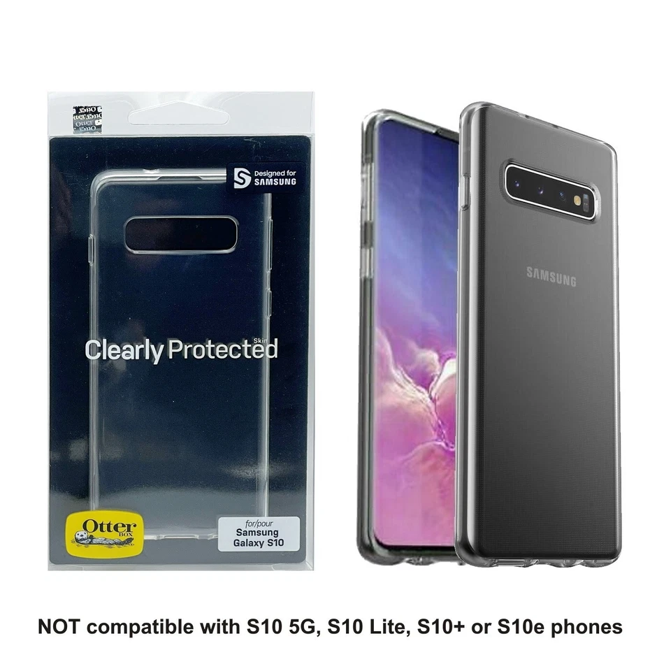 Zagg Samsung S10 Film Screen Saver+ Otterbox Clear Case Gel Cover for Galaxy S10 - Image 3 of 4