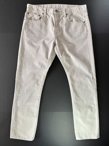 American Eagle Outfitters gerades Bein schmale Herrenjeans 34 x 32 beige Baumwolle