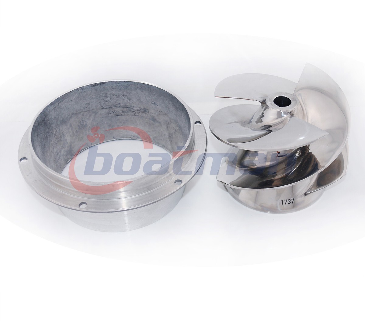 Outboard Jet Impeller 6 1/8 Part No.1737 + Flanged Liner Outboard Jet Impeller 6 1/8 Part No.1737 + Flanged Liner