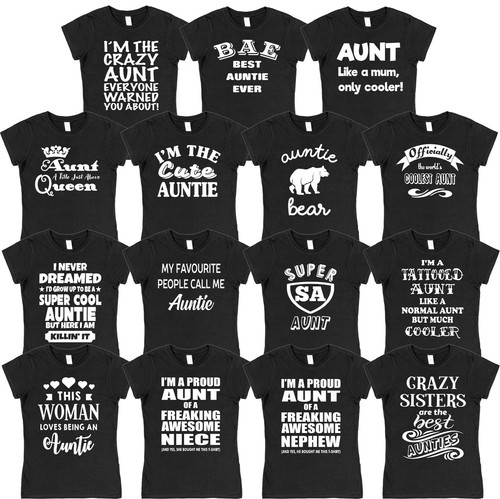 Auntie T-Shirt Gifts Aunt Birthday 