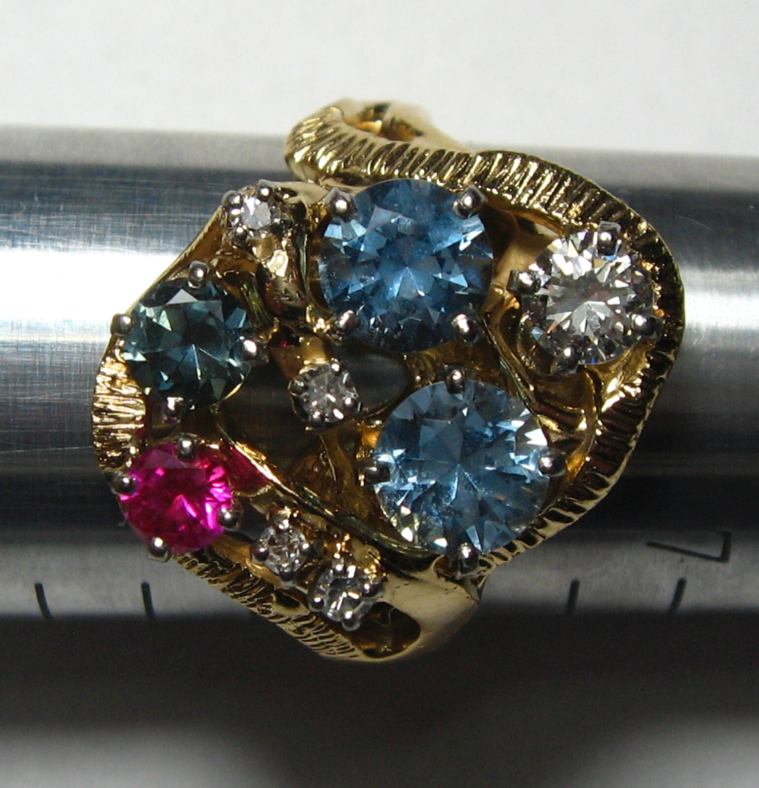 Multiple Gemstone Ring size 7.75 - image 1