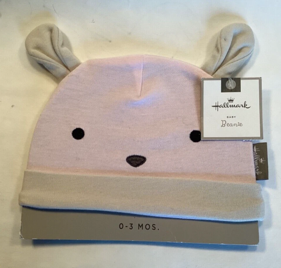 Hallmark Gorro Infantil Cara Animal Suave 0-3m Tema Animal Bebé Sombrero Medias Gorra Foto 4 de 4