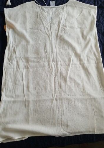 NEW Kona Sol Swimsuit Beach Cover Up Off White Cream Boho Small MSRP 22.99 NWT - Picture 9 of 11