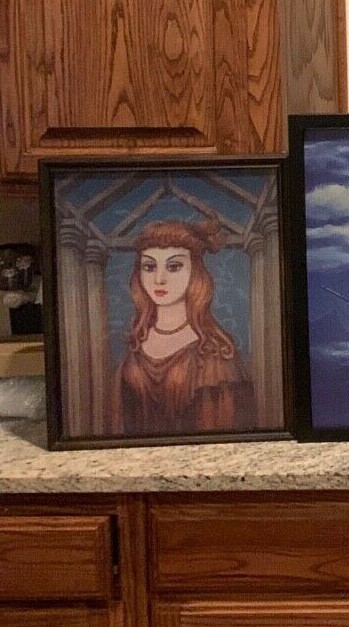 Retrato cambiante Haunted Mansion Medusa 18x22" Disneyland 50th LED D23 2019