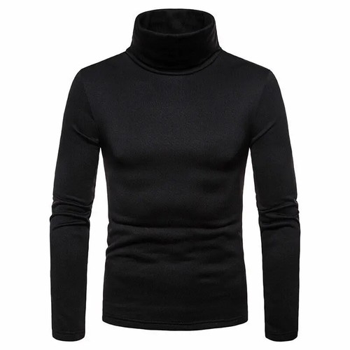 Maglione Uomo Invernale Autunno Girocollo Manica Lunga Tinta Unita Elasticizzato Kintted - Foto 18 di 28