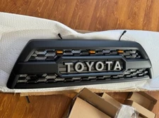 Front Bumper Grille For 4runner 2006 2007 2008 2009 Matte Black Grill  W/3LED
