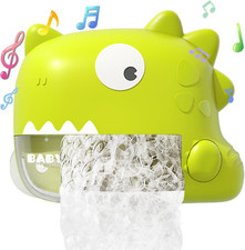 Baby Bath Toys - Musical Bubble Machine Dinosaur Toys for Kids 3-5, Automatic To