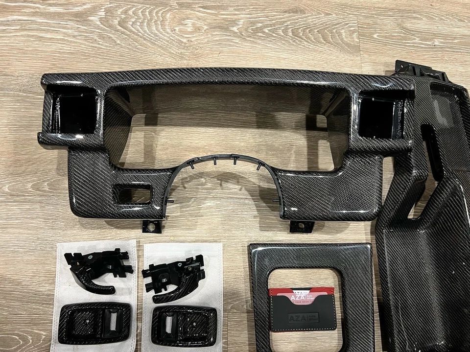 1990-1993 Ford Mustang GT LX Foxbody комплект из углеродного волокна ободок консоли - Изображение 2 из 4