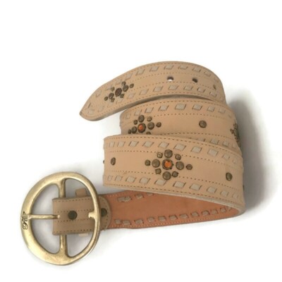 Western Statement Buckle Belt - Adjustable Leather Belt Women main image 2