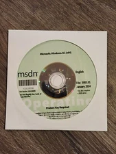 Microsoft Windows 8.1 (x64) MSDN DVD Disc English X19-28600 DISC 5085.01
