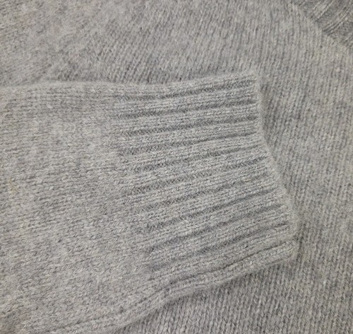 $348 Polo Ralph Lauren Elbow-Patch Gray Wool Jumper Sweater Mens Size Medium - Picture 5 of 11