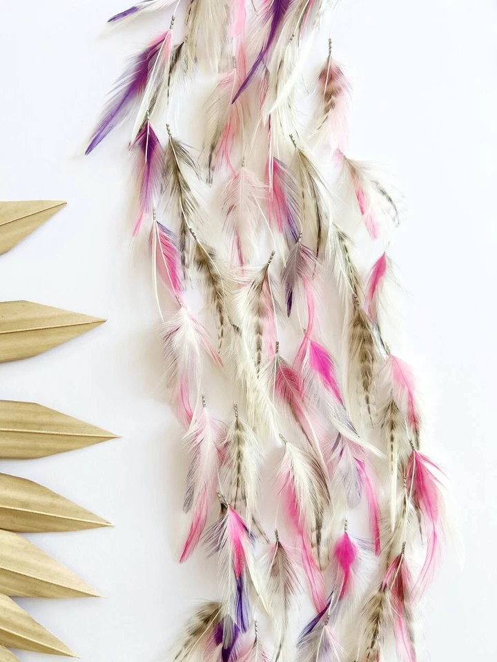 Long Feather Hair Clip, Feather Accessories, Boho Accessories,Feather Extentions - Image 4 of 4