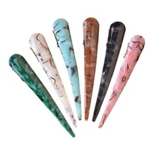  6pcs Acrylic Hair Clips Large Alligator Hair Clips Metal Duckbill Clips for 