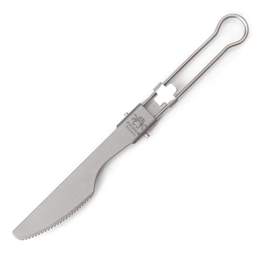 3PCS Titanium Folding Knife Fork Spoon Cooking Picnic Camping Supplies Tool - Picture 10 of 13
