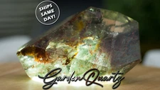 Natural Garden Quartz Lodolite Freeform Gemstone Healing Crystal Gemstone Decor