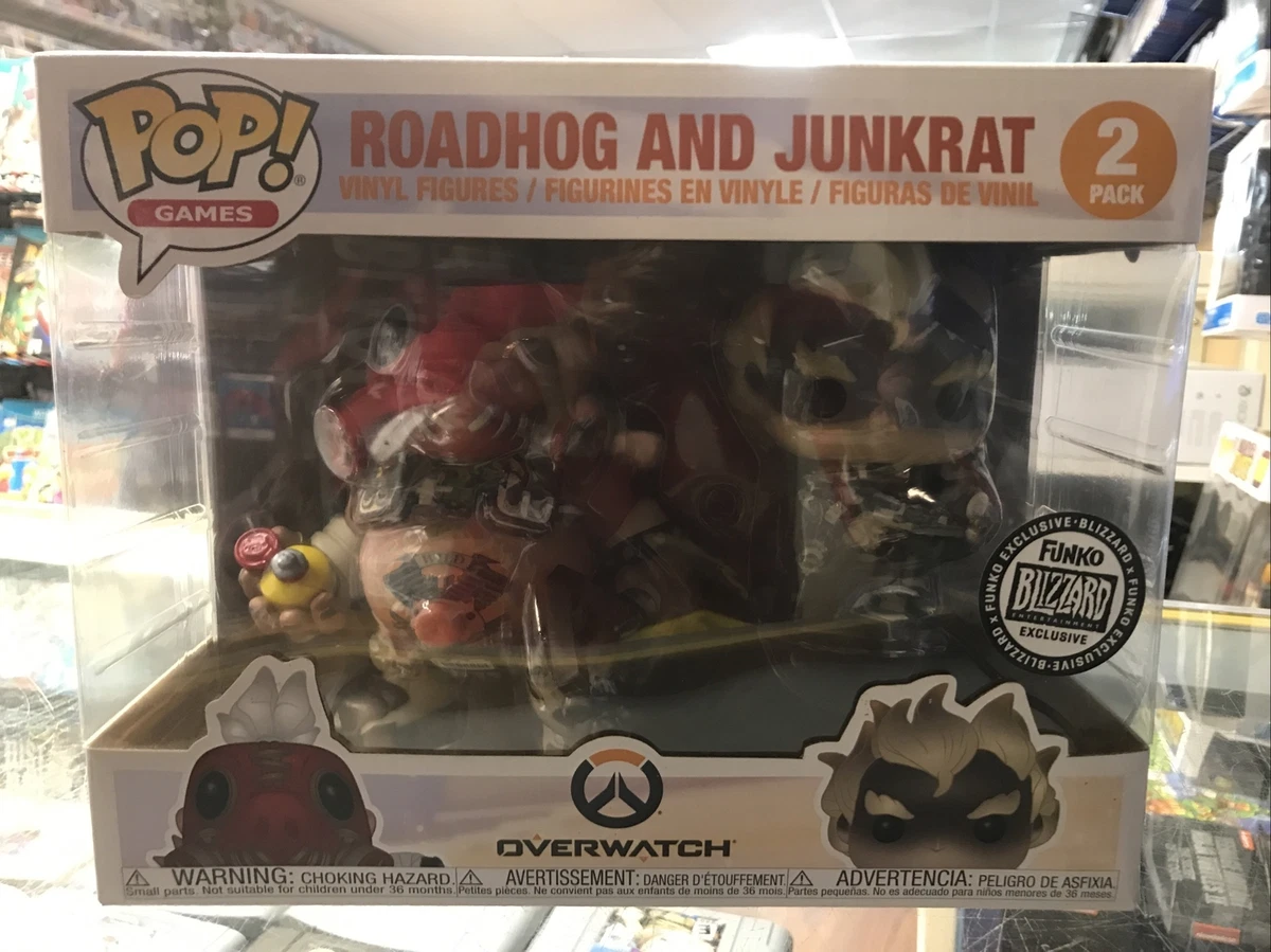 Funko Pop! Games Overwatch Roadhog And Junkrat 2 Pack Exclusivo - Moça do  Pop - Funko Pop é aqui!