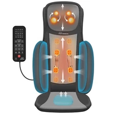 Snailax Shiatsu Neck and Back Massager with Heat, Upgraded Massage Chiar Pad