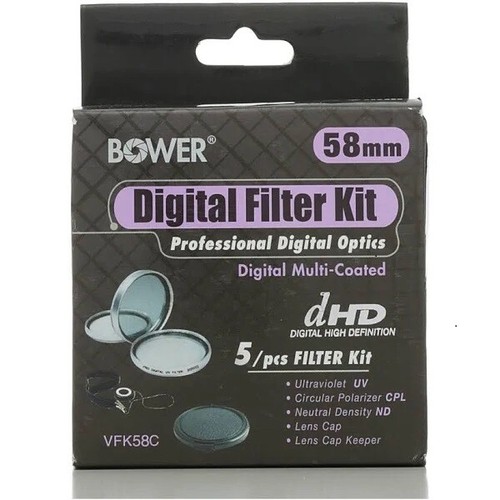 Bower VFK58C 58mm Digital Filter Kit with ND4/circular polarizer/UV filters