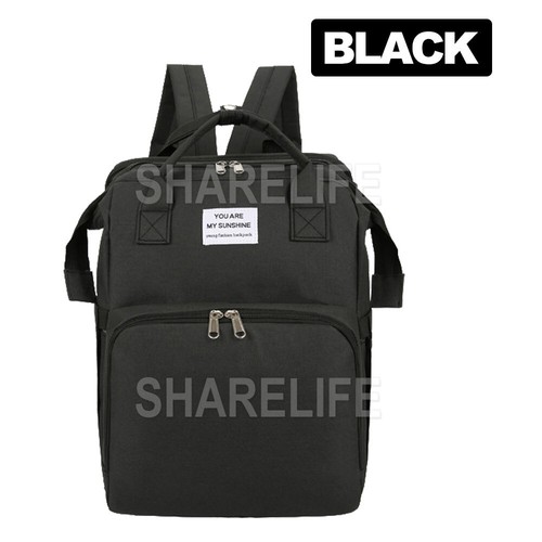 Luxury Multifunctional Baby Diaper Nappy Backpack Maternity Mummy Folding Bag - Picture 9 of 12