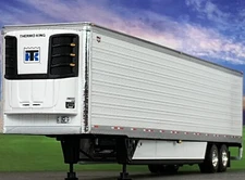 1/64 DCP WHITE WABASH 53' ARTICLITE TANDEM AXLE TRAILER W/ THERMO KING REEFER