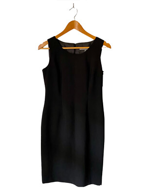 Anne Klein - Size 4 Classic Sleeveless Lined Sliming Black Dress Graduation  | eBay
