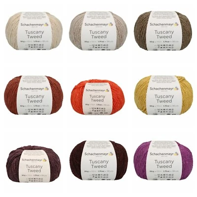 Schachenmayr - TUSCANY TWEED - filato - 50g - LL 170m - 30 colori - (17,40€/100g)