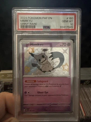 PSA 10 Mimikyu Shiny Rare 2024 Paldean Fates #160 GEM MINT