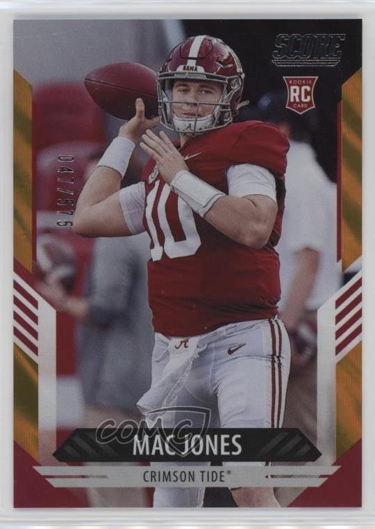 2021 Score Rookies Lava 47/575 Mac Jones #306 Rookie RC 8d2