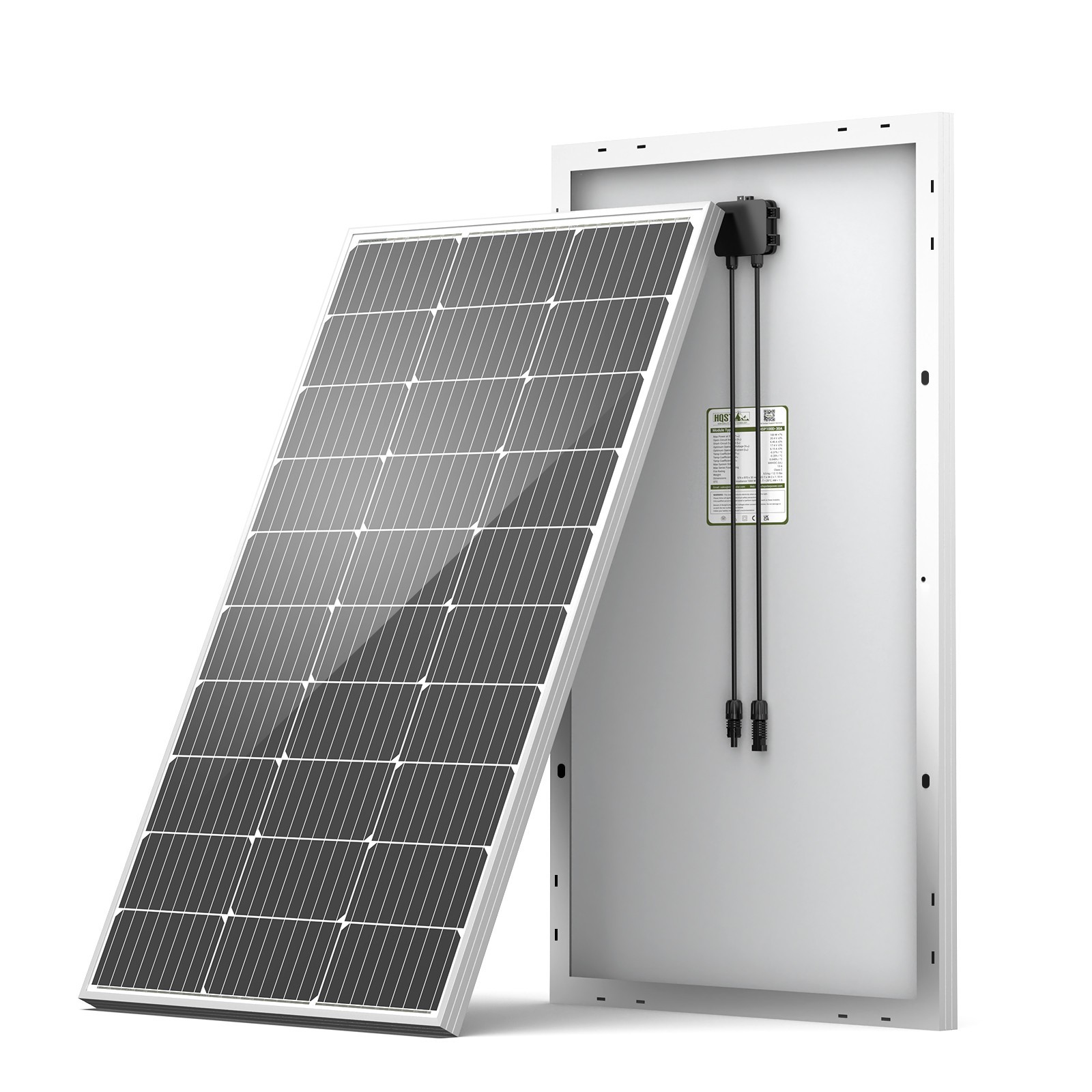 HQST 100W 200W 400W 12V 10BB Monocrystalline Solar Panel