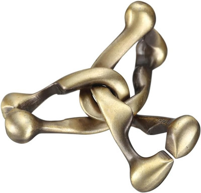 Bepuzzled | Trinity Hanayama Metal Brainteaser Puzzle Mensa Rated Level 6, for A