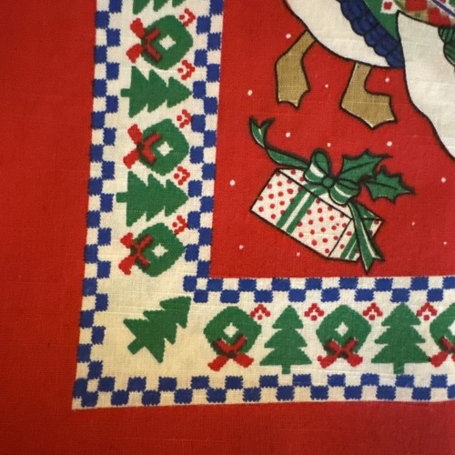 Mantel de ganso de Navidad rectangular 50” por 67” Sunweave años 80 de colección 50/50 polietileno/cuna - Imagen 2 de 5