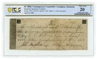 1803 Kentucky Insurance Company Lexington KY $5 CTFT PCGS 20 Details KY170-C36