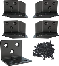 Black Stainless Steel Shelf Bracket,Joint Right Angle Bracket,L Shape 