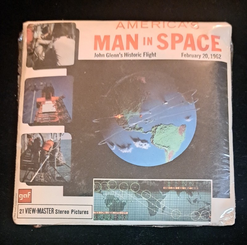 1962 America's Man In Space VIEWMASTER 3 Reels B-657 FACTORY SEALED GAF Corp