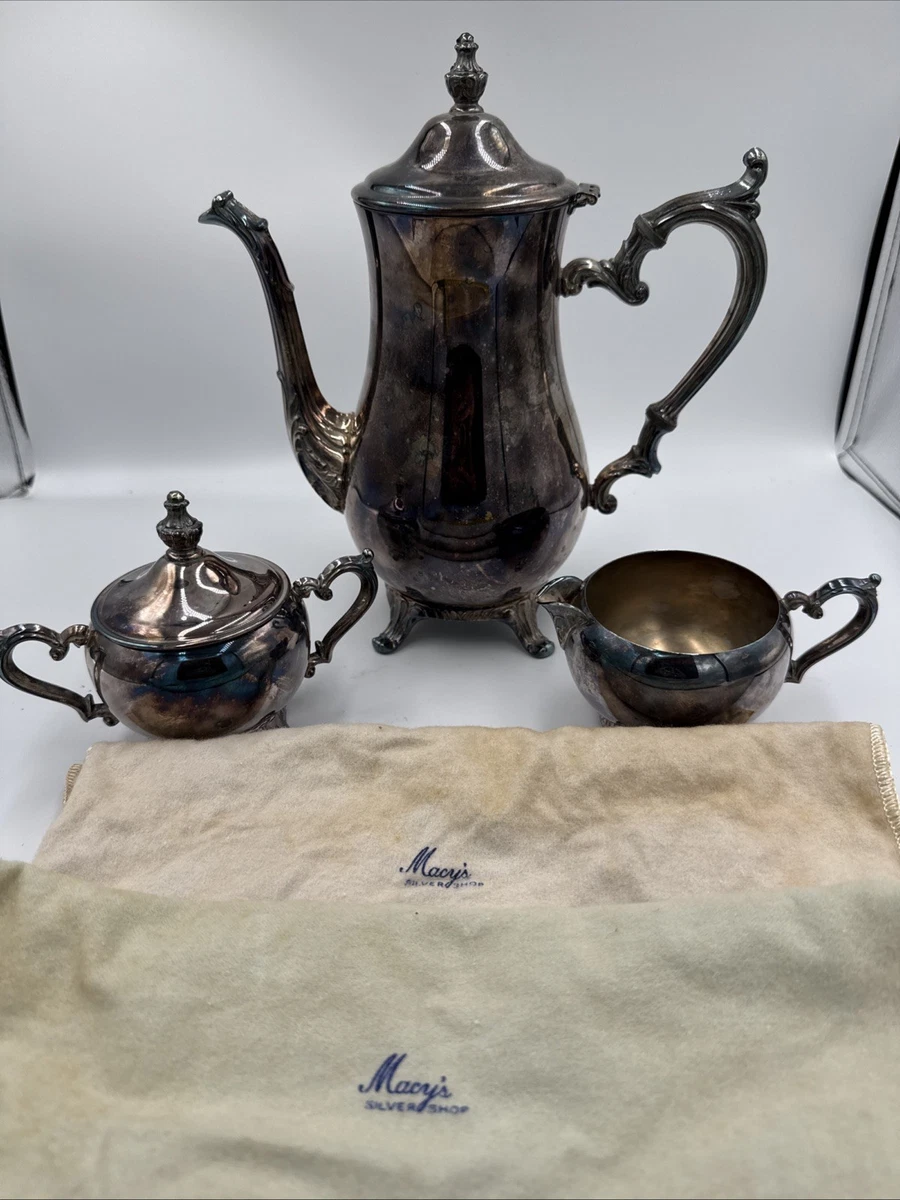 Wm. Rogers & Son Victorian Antique US Silver-Plated Teapots