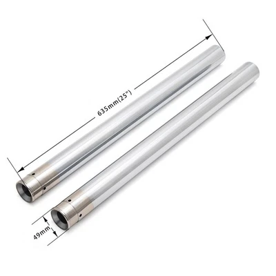 49mm Tubes de Fourche 25" pour Harley V-Rod VRSCAW 07-10 Night Rod VRSCD 07-11 - Photo 1/4