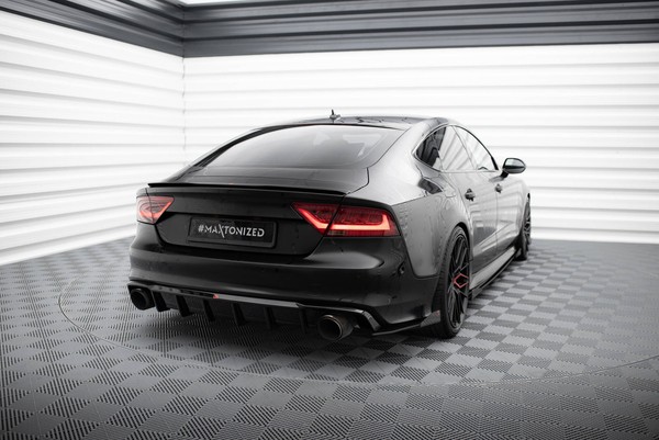 Maxton Design Heckansatz Diffusor Passend FüR Audi A7 S-Line C7 Schwarz Hochglan-image