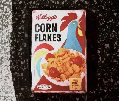 Blechschild - *KELLOGG'S CORNFLAKES* - RETRO WERBESCHILD - 20 x 30 cm - NEU!! 