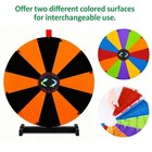 WinSpin 24" Display Prize Wheel Black & Orange Modular Custom Tabletop 12 Slots — photo 2