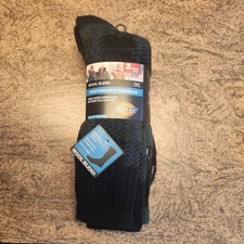 2 Pairs of Dickies Wool Blend Performance Thermals Heavy Weight Crew Socks New