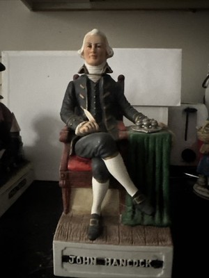 John Hancock McCormick Bicentennial Bourbon Decanter Empty Cork Damage