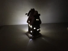 BLUE SKY CLAYWORKS XMAS TEALIGHT VIXENS THE NAUGHTY OR NICE REINDEER SHOW (NWT)