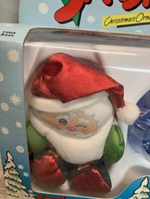 Fisher Price Smooshees Santa Smoosh Christmas Ornament in Original Box MINT