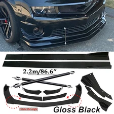 Front Bumper Lip Spoiler Side Skirt Body Kit Glossy For Chevrolet Malibu