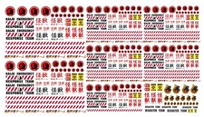 1:64 scale model car kaiju response team markings waterslide decals monster