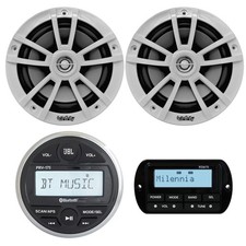 JBL PRV175 Marine Gauge Stereo Receiver, 2X 6.5" Speaker, Remote