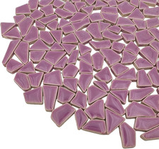 200G Ceramic Mosaic Tiles for Crafts,Irregular Stained Ceramic 0.2"X0.8" Porcela