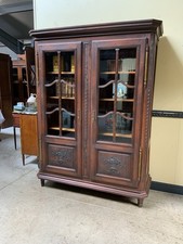 Antik - Vitrine, Bücherschrank - Jugendstil -  Lieferung möglich!