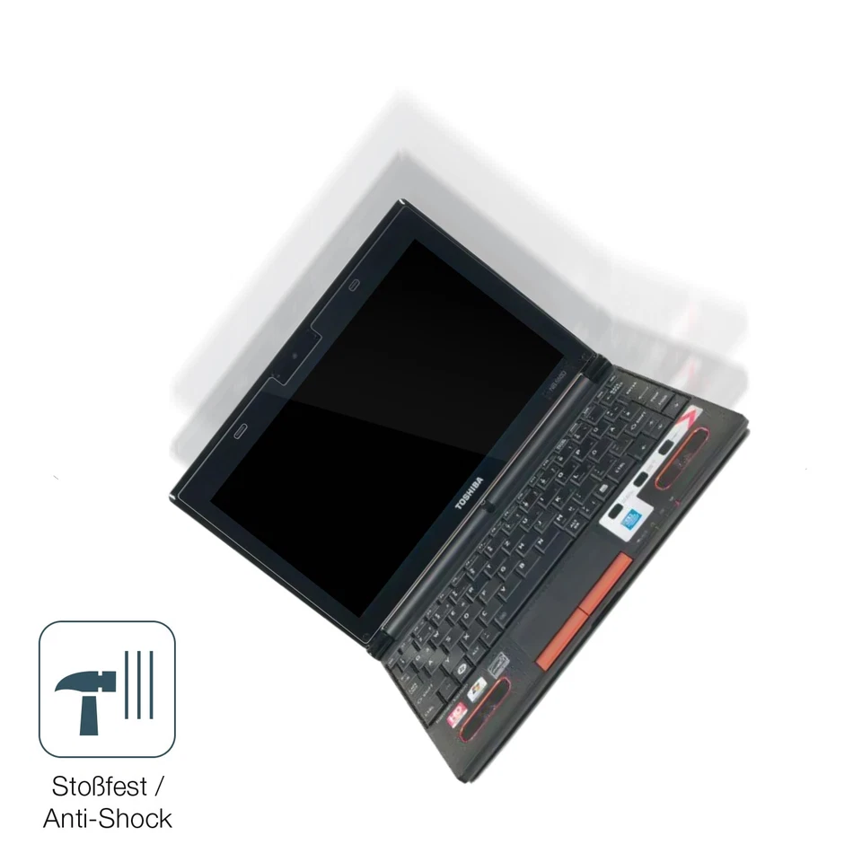 2x Screen Protector for Toshiba NB550D 10 Zoll Flexible Glass 9H dipos - Image 4 of 4